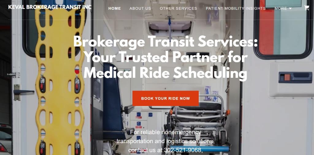 Keval Brokerage Transit website preview